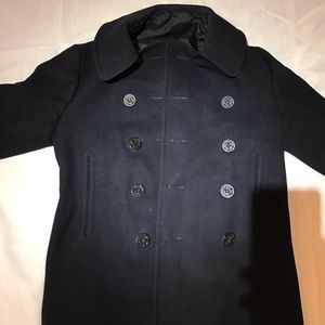 Naval Clothing Factory Heavy Wool Coat Black